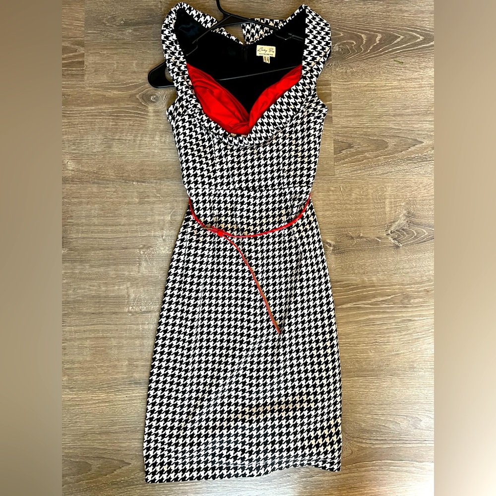 One of a kind pin up midi dress.